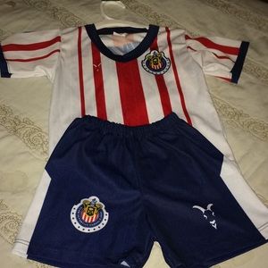 Two piece Chivas outfit